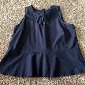 Blue dress top sleeveless